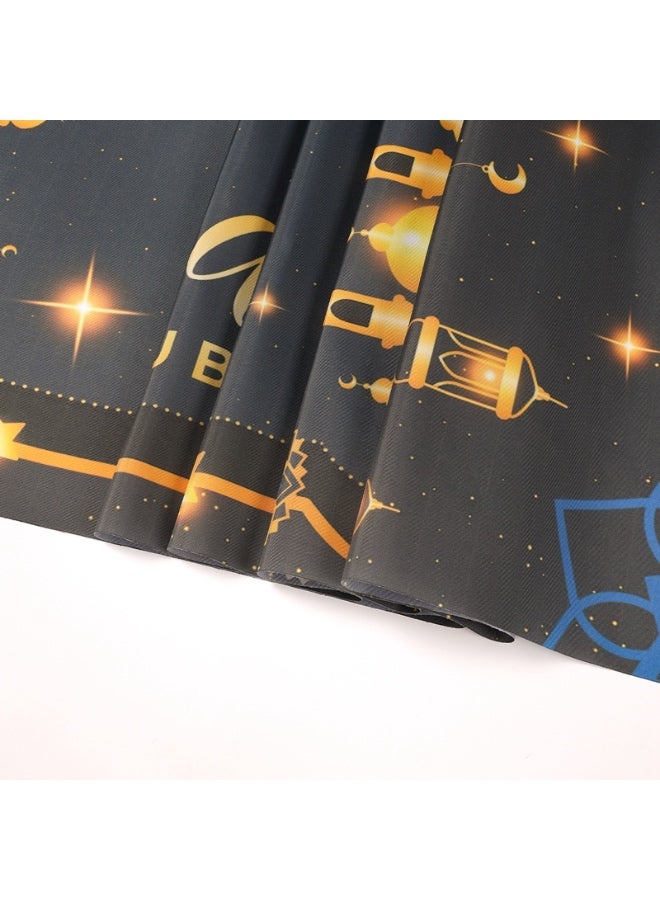 مفرش طاولة رمضان مبارك - زينة طاولة رمضان فوانيس المسجد الإسلامية - مستلزمات زينة حفلة رمضان مبارك 2026 - Image 3